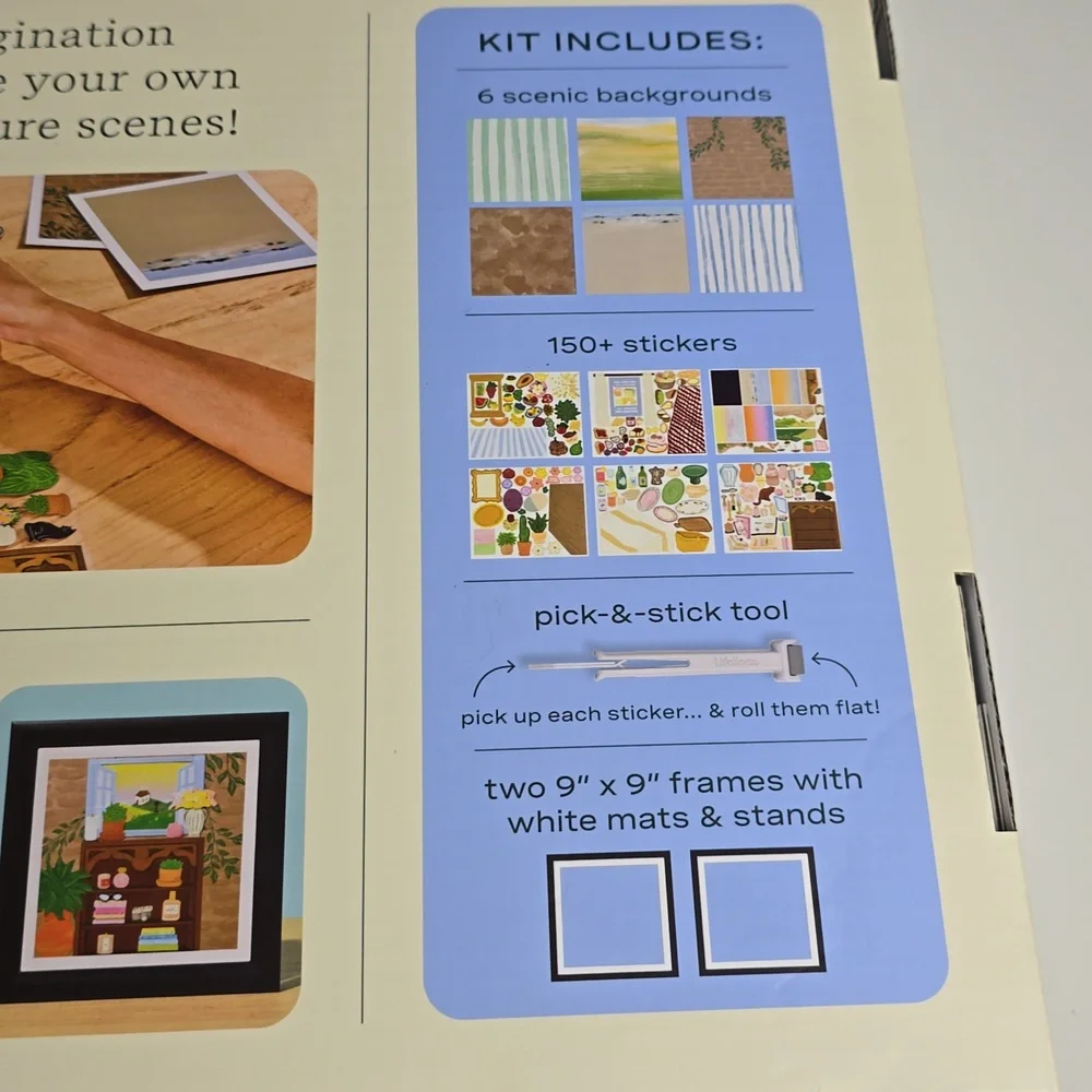 Collage Art Kit - Black Frames Lifelines